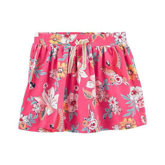 Pink flowery skirt with underpant
