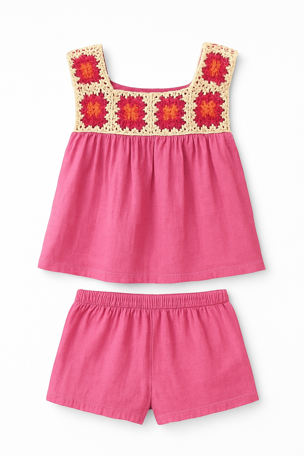 George crochet top & shorts set for girls