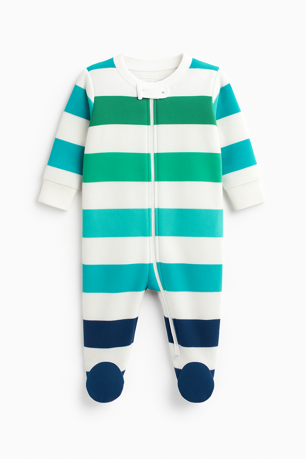 Primary sleepsuit in multi stripe