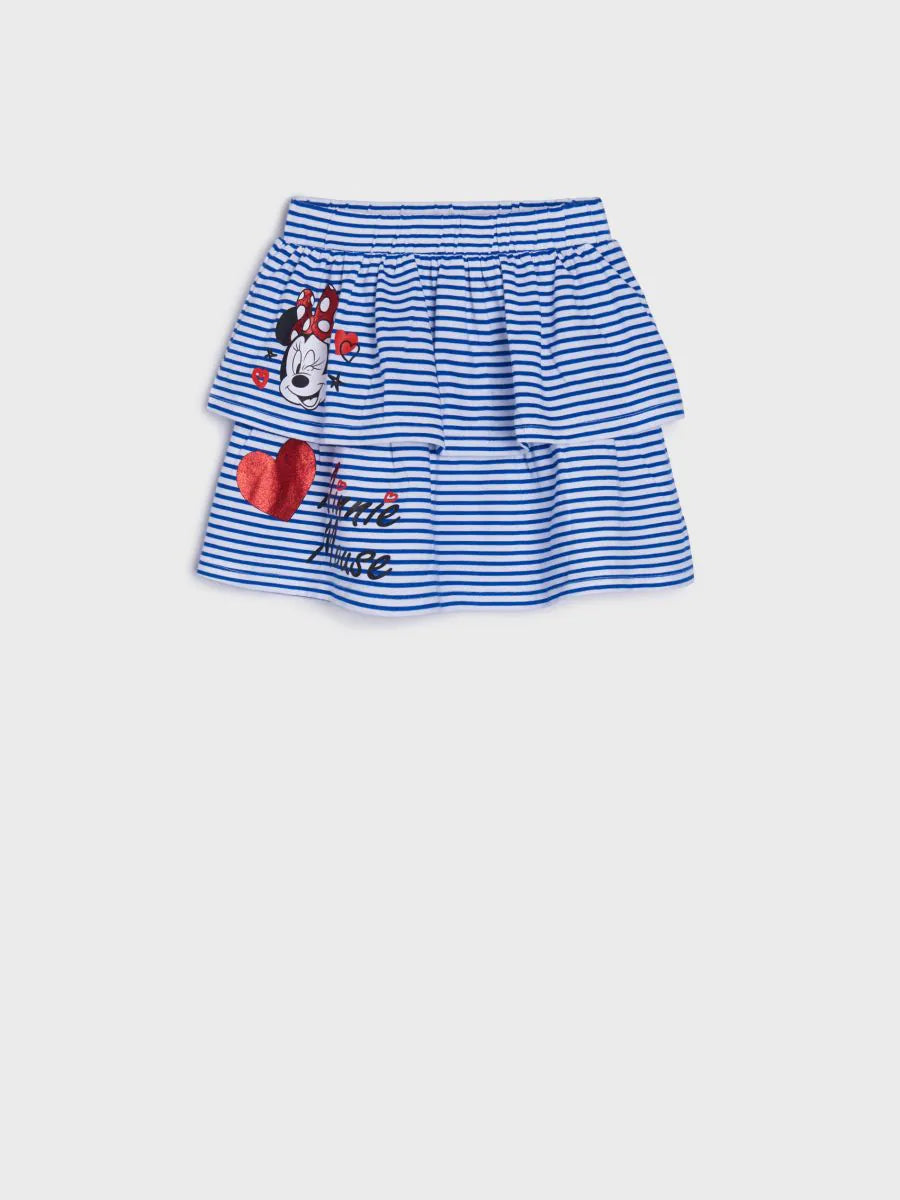 Original Minnie mouse skirt with ruffles and heart design