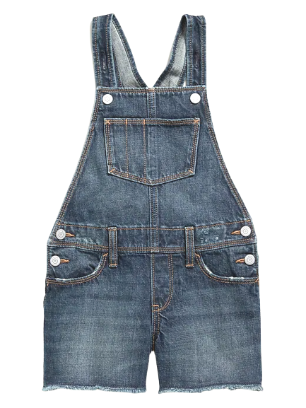 OLD NAVY girls denim shortalls