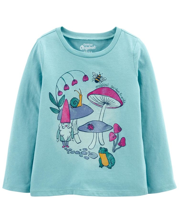 Oshkosh magical garden friends girls top