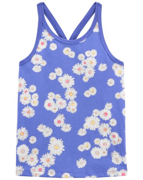 Blue flowery top
