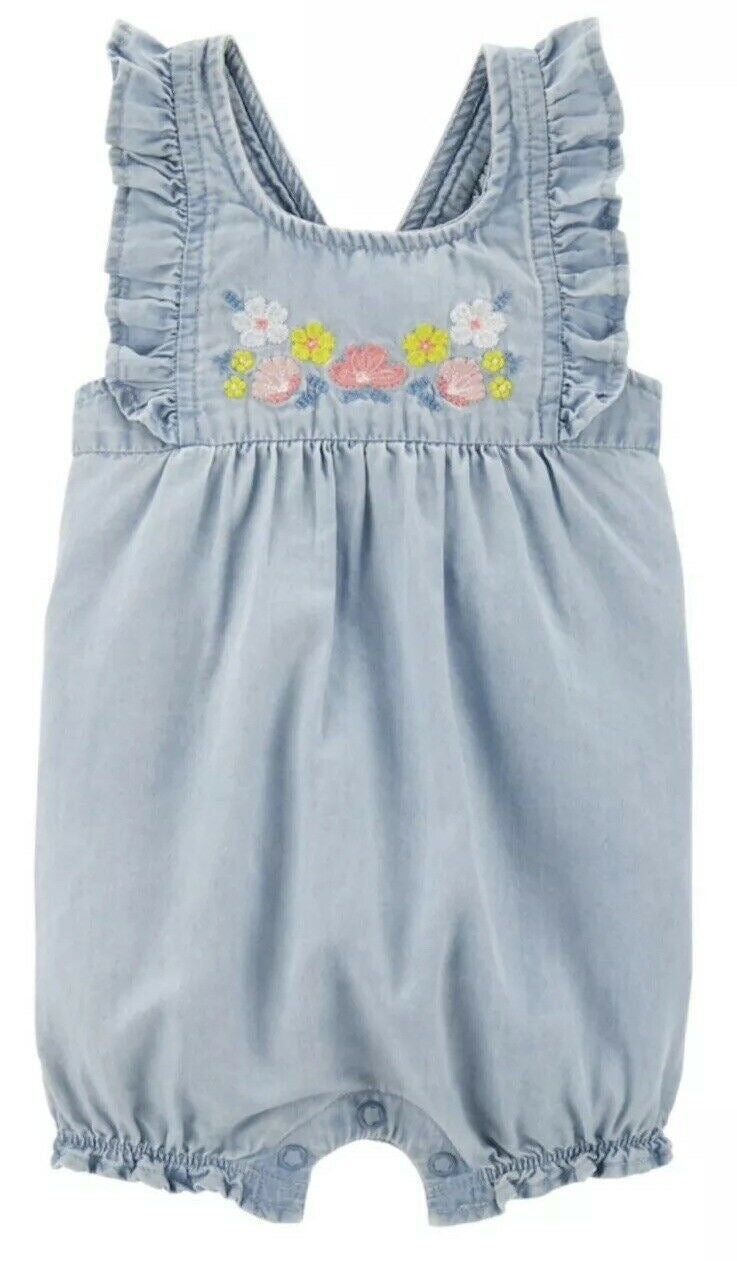Baby gosh denim bodysuit