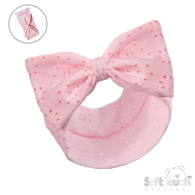 Pink headband with big bow