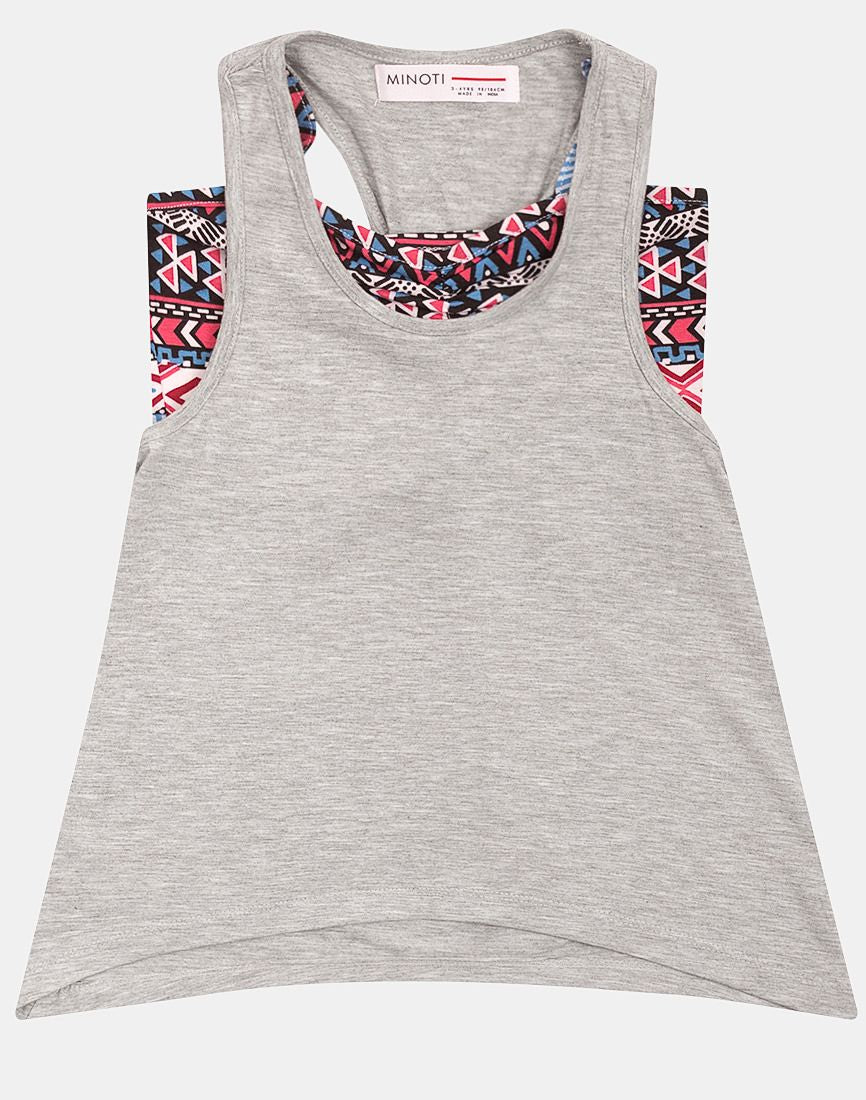 Minoti double layer vest top