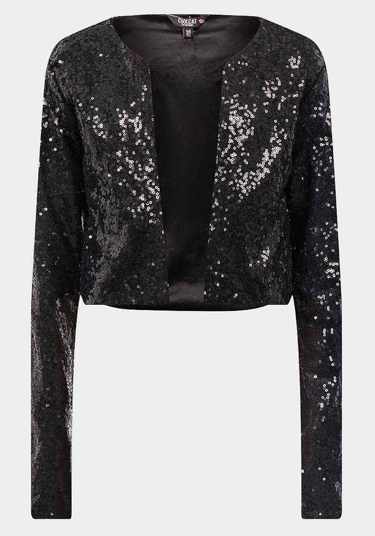 Glitter black girls jacket