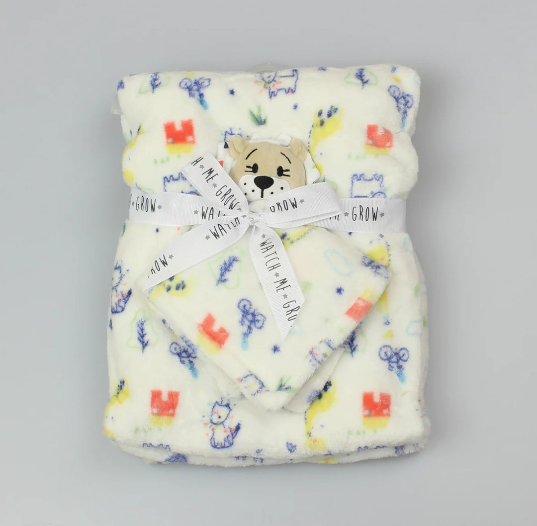 Fleece blanket with comforter