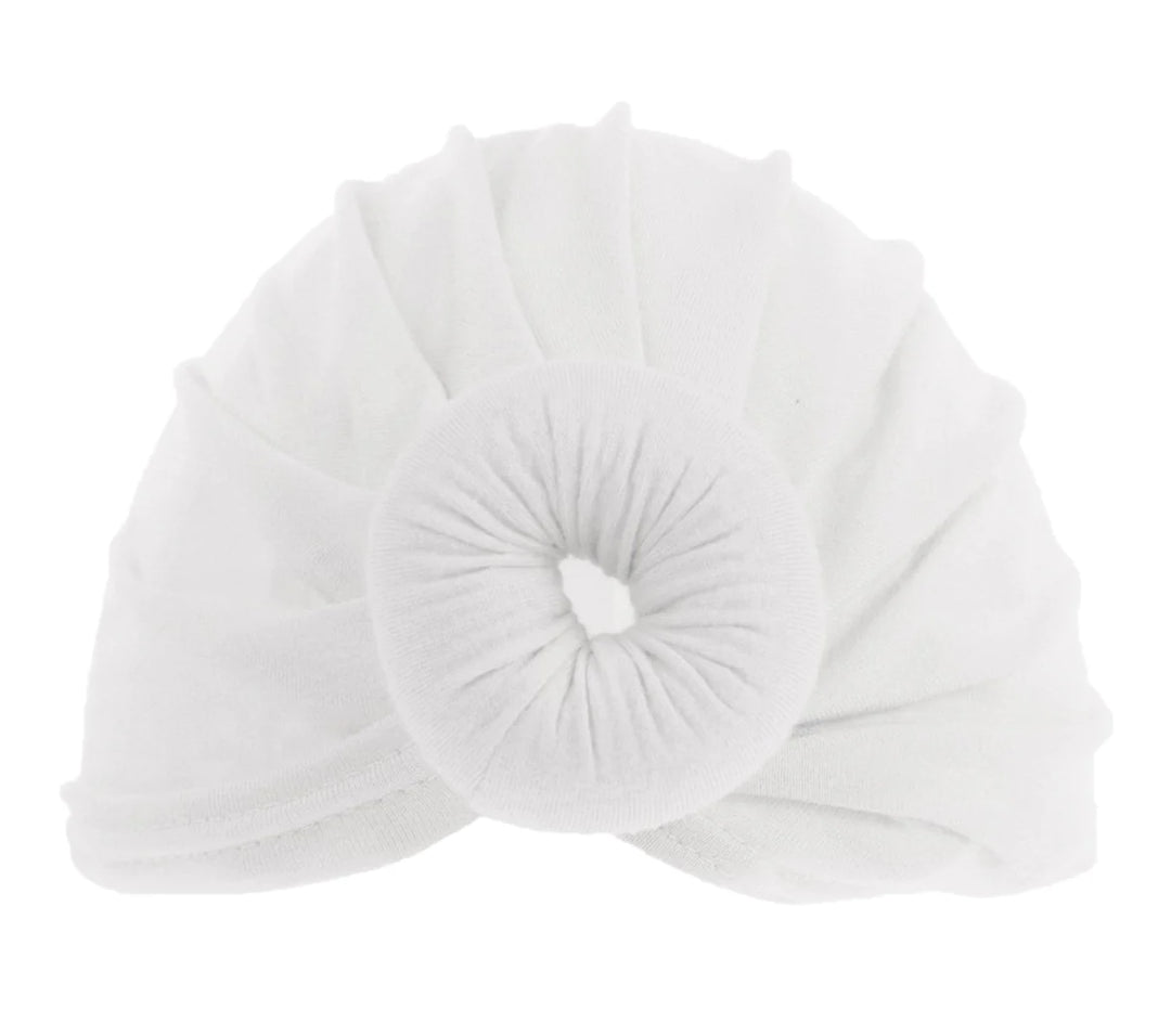 White doughnut hat