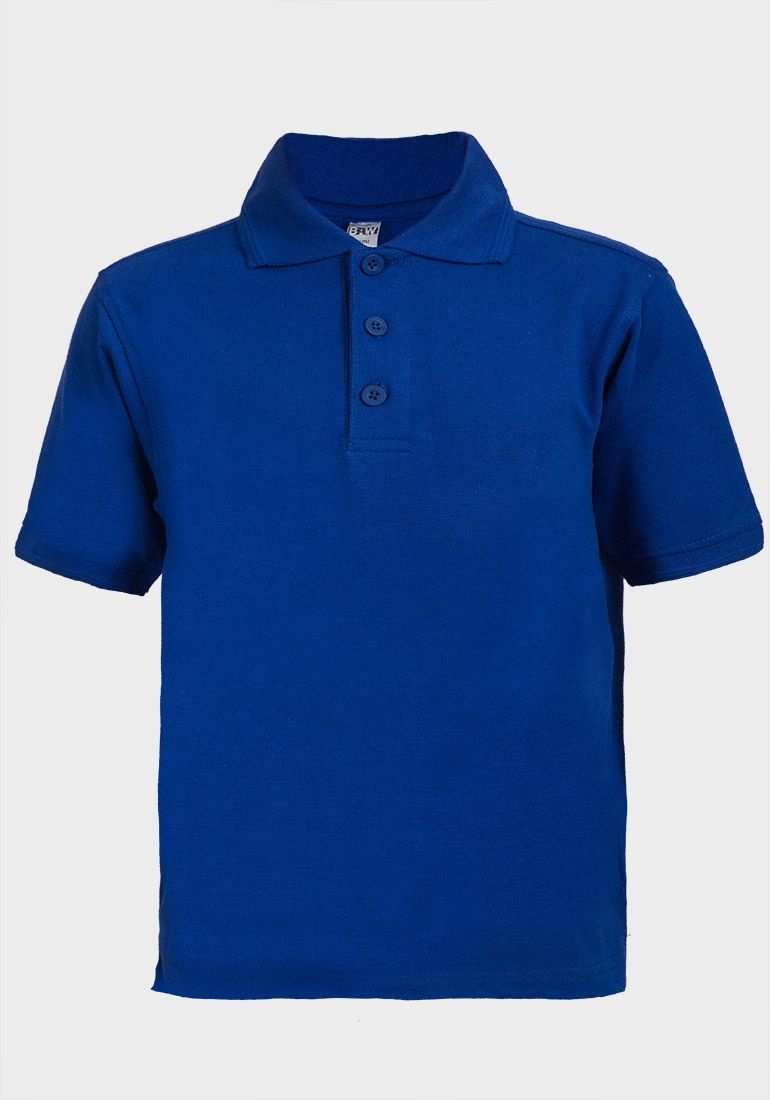 Blue polo for boys