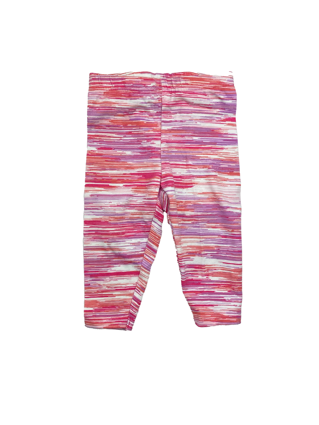 Pink striped leggings