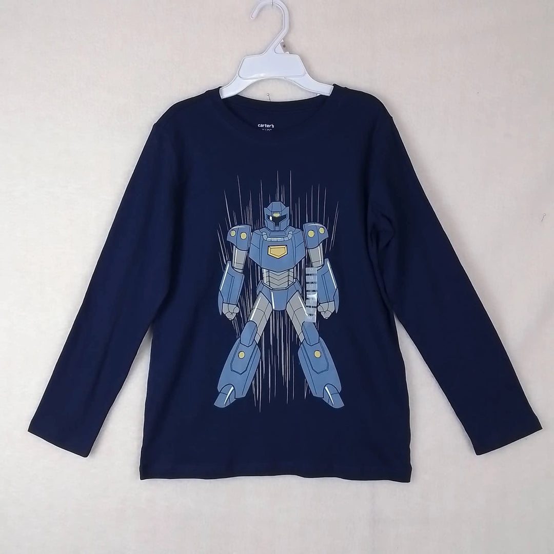 Carters robot blue long sleeve