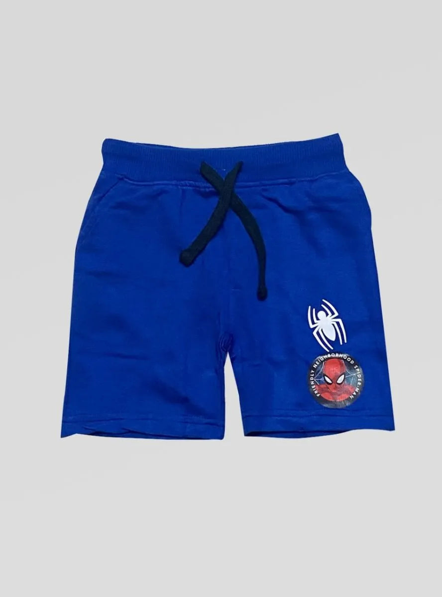 Spider man blue shorts