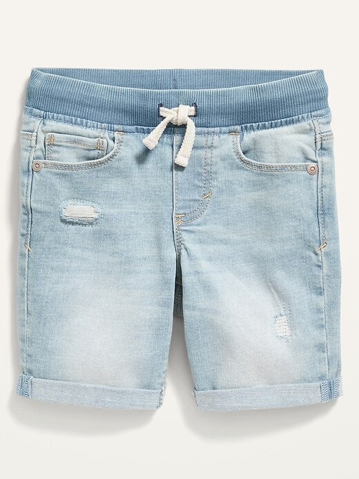 Old Navy rib knit jean shorts toddlers