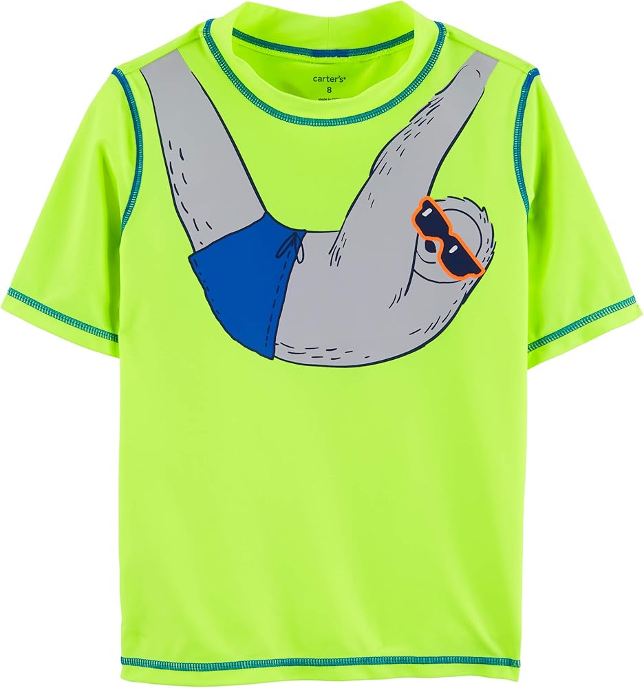 C Neon sloth rashguard