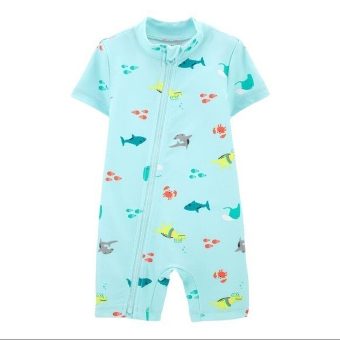 Carters shark baby 1 piece rashguard