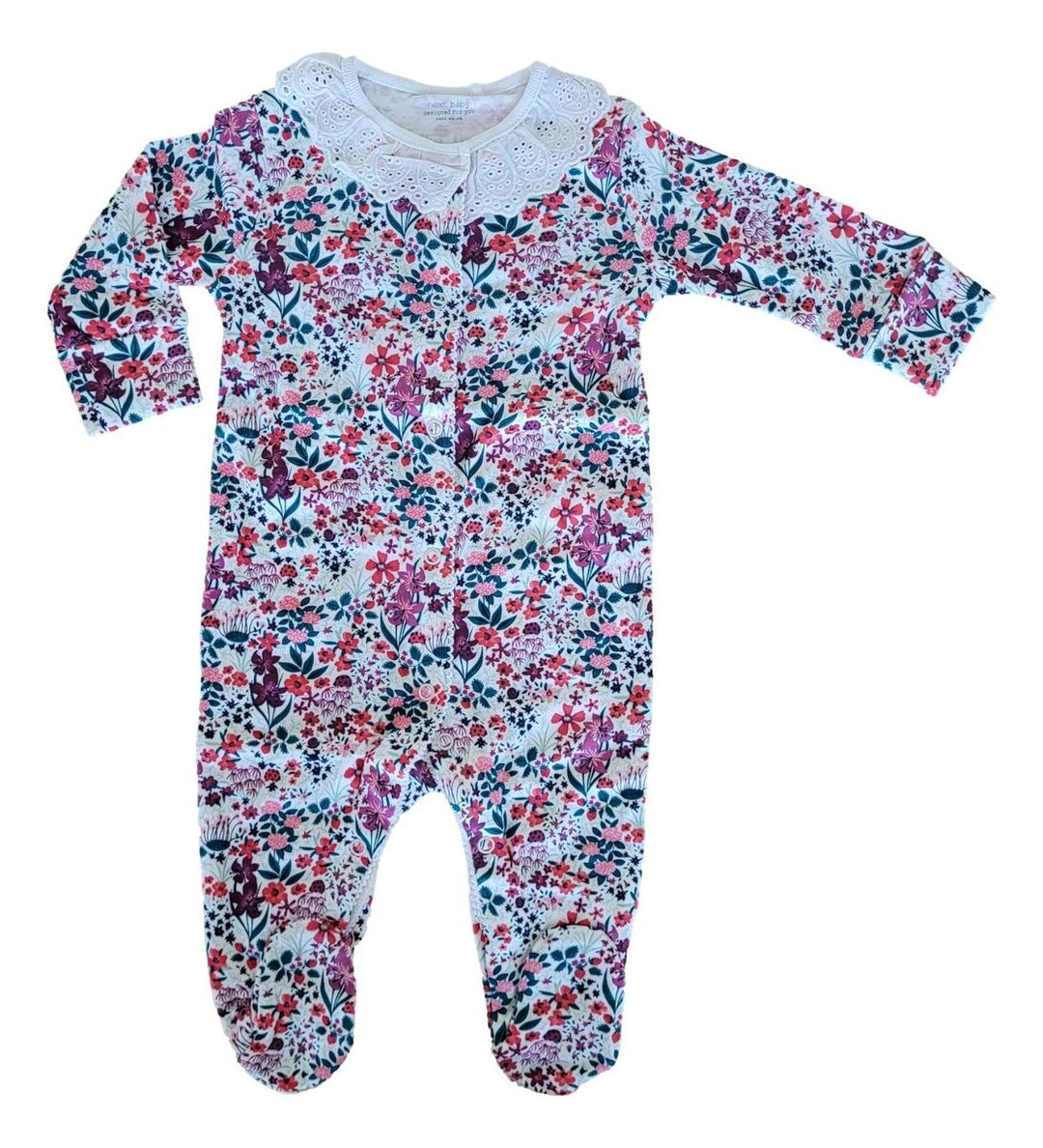 Next floral sleepsuit