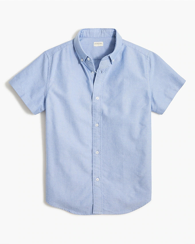 Boys premium linen shirt in light blue grey color
