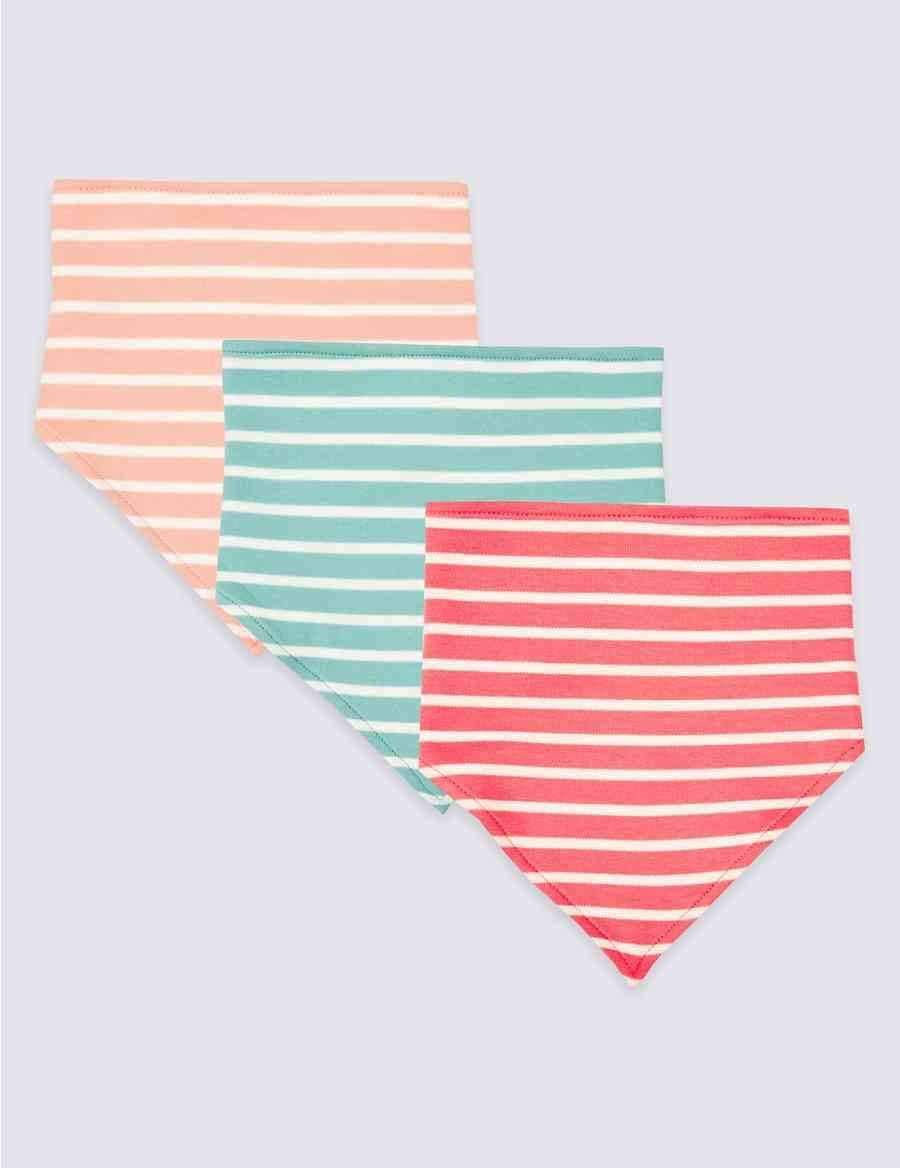 Marks & Spencer pure cotton dribble bibs