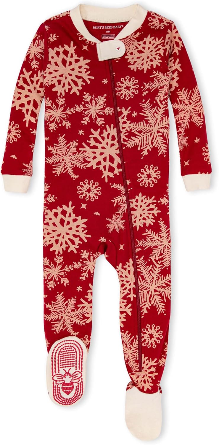 Burtbees christmas sleepsuit