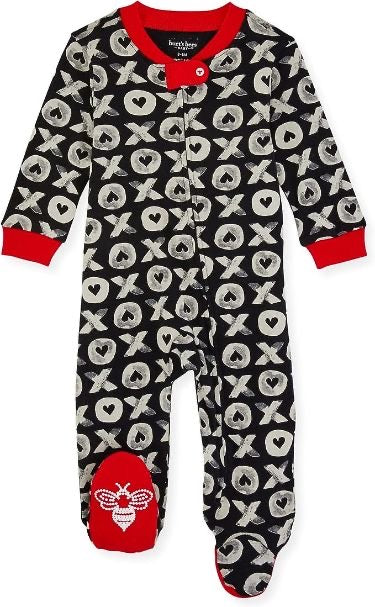 Burtbees XOXO boys sleepsuit
