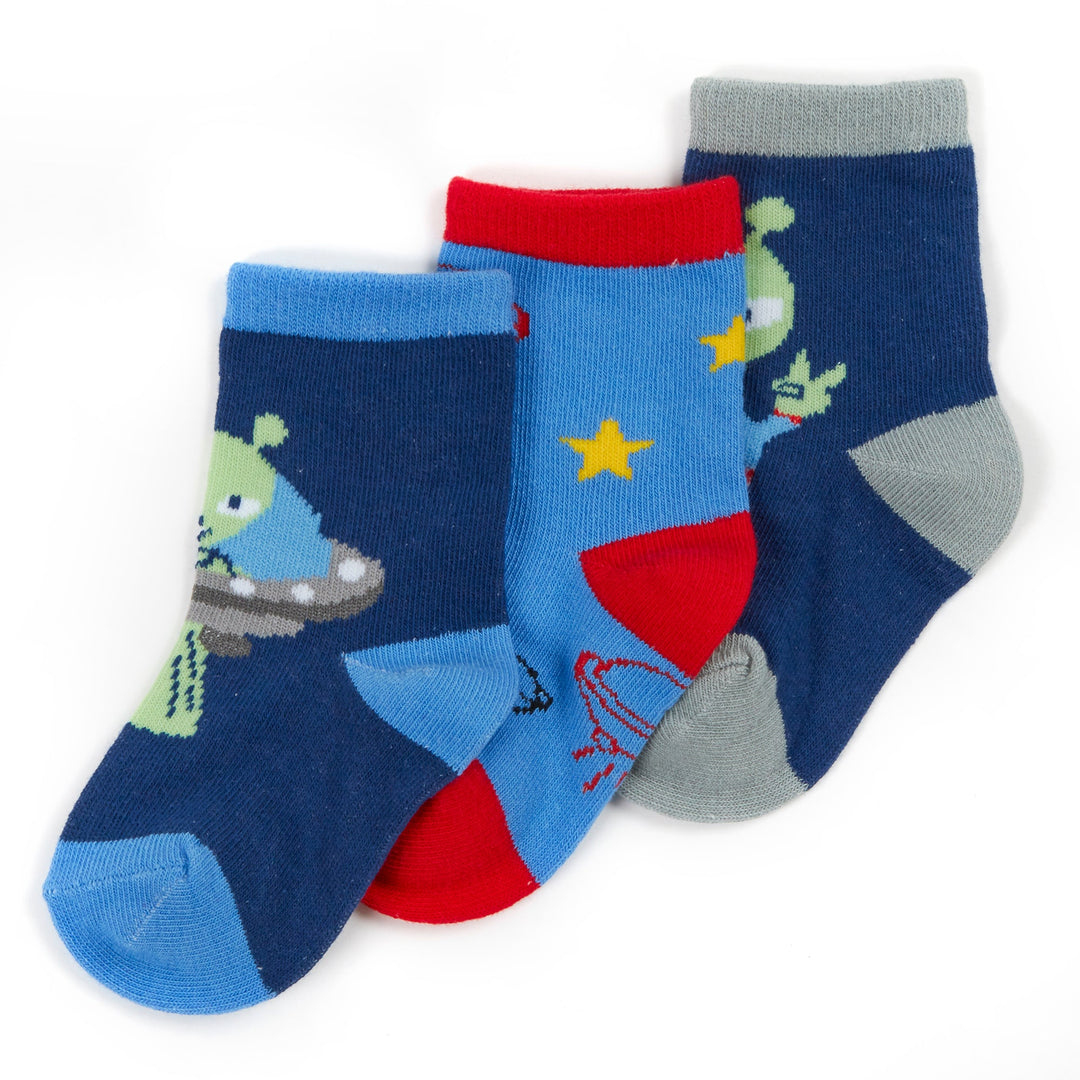 Boys cotton rich 3pairs socks