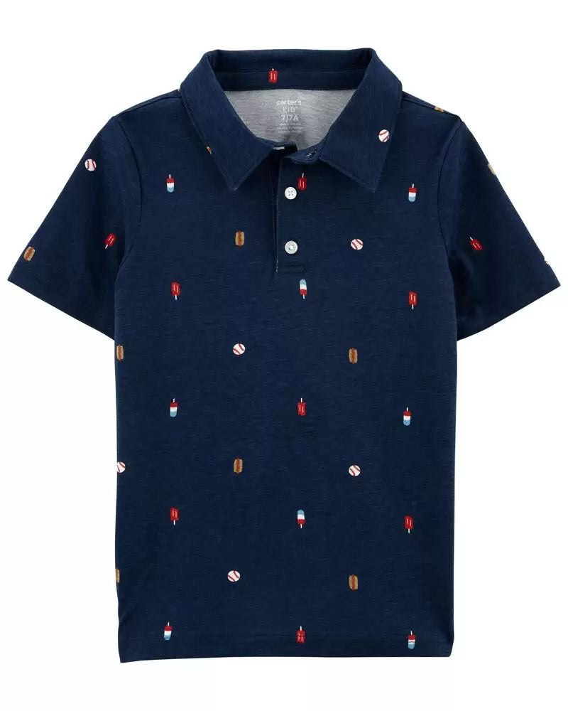 Navy blue lollipop design boys