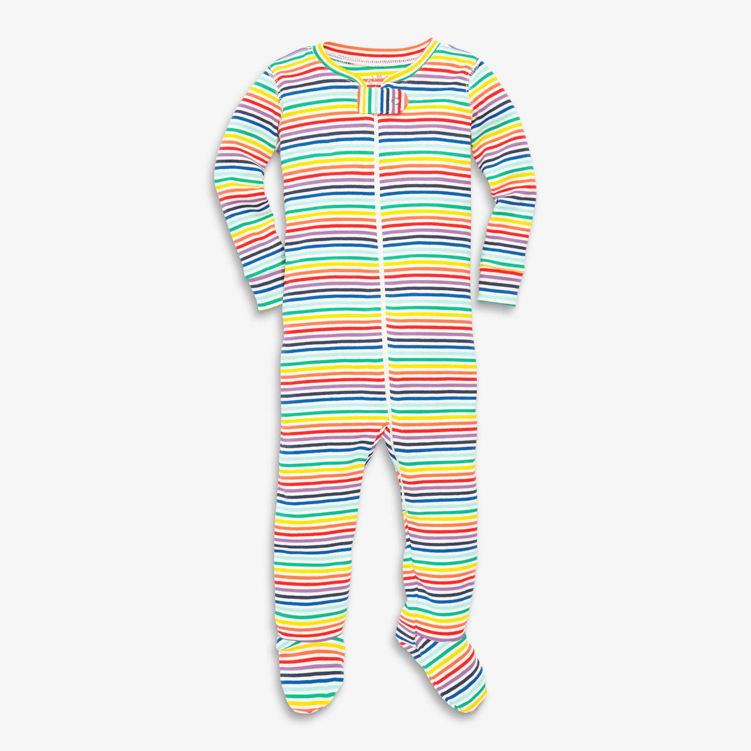 Primary sleepsuit in colorful stripe