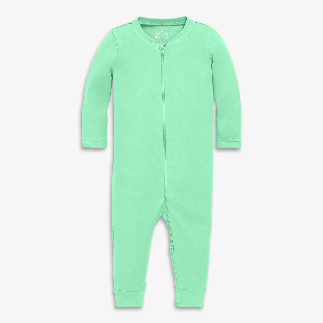 Primary sleepsuit in clover green