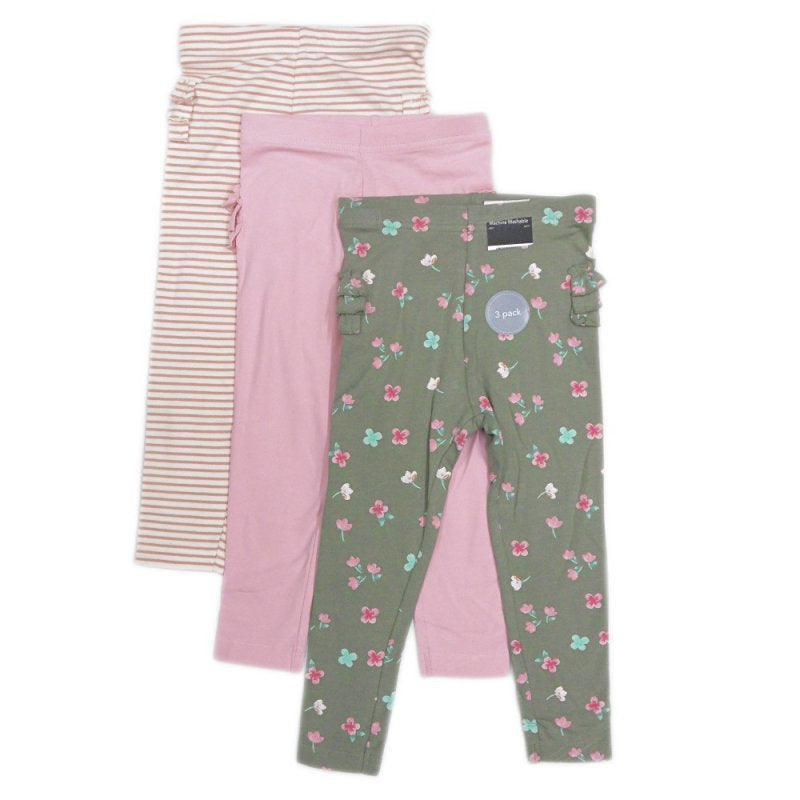 George 3pack leggings with frill design