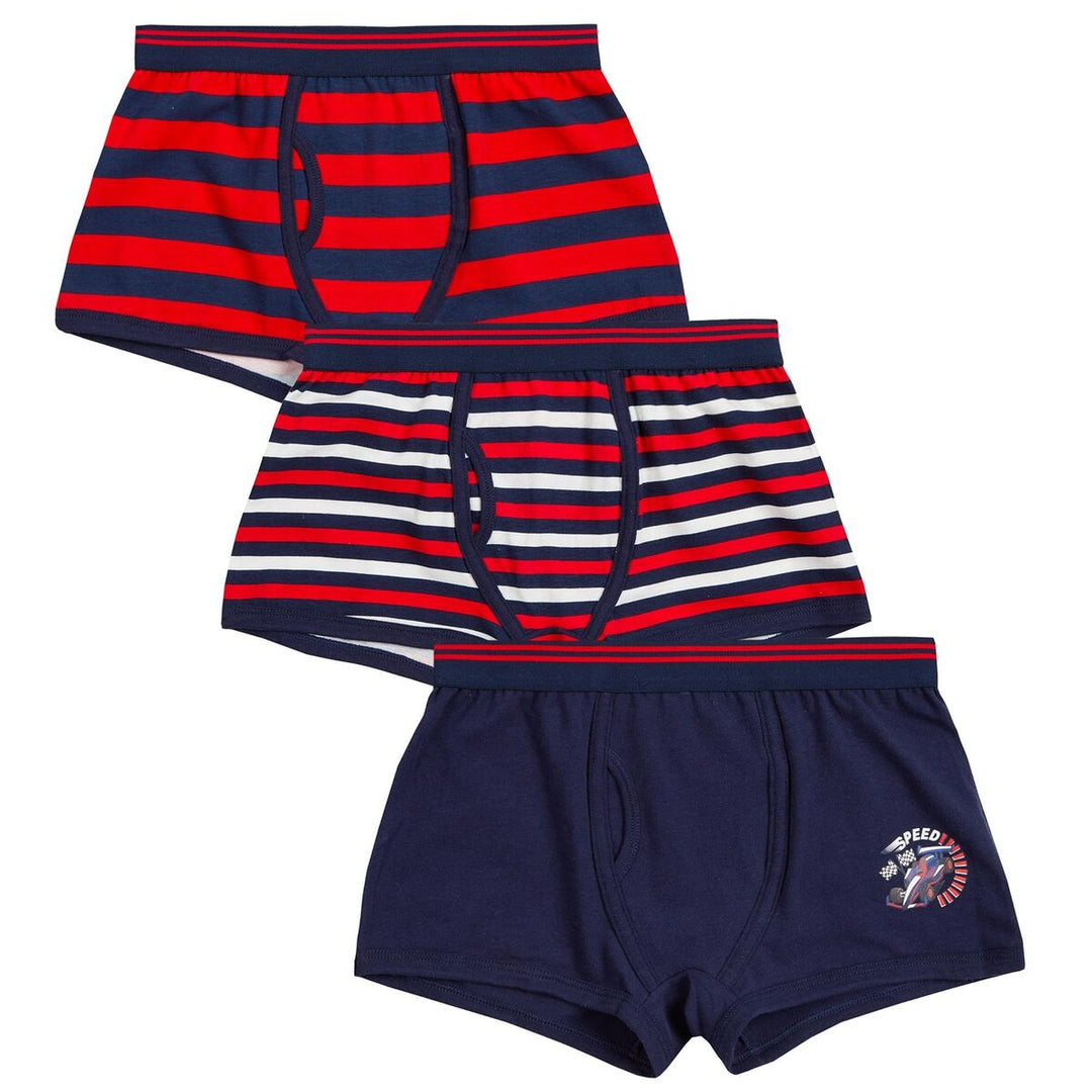 Boys 3pcs red print boxers