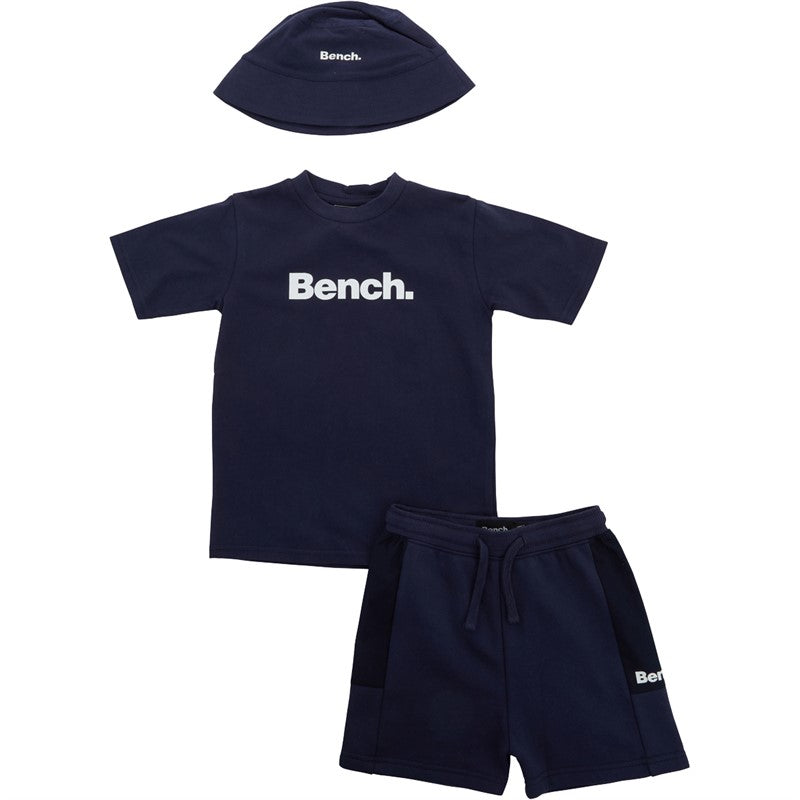 BENCH boys t-shirt and navy blue shorts set