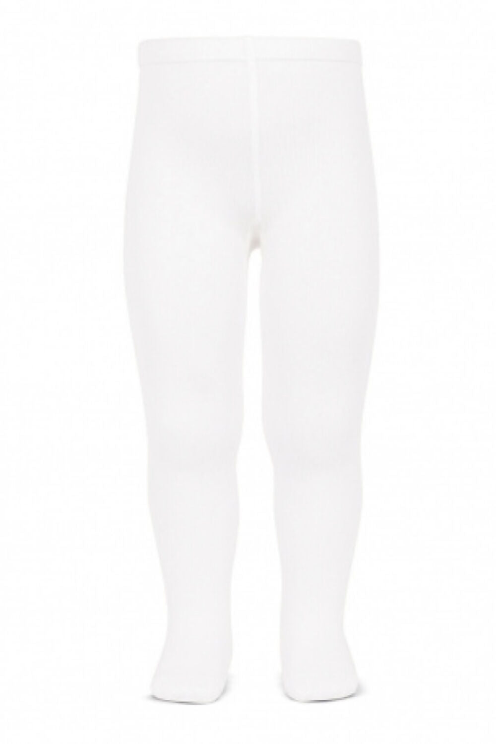 White baby girl tights