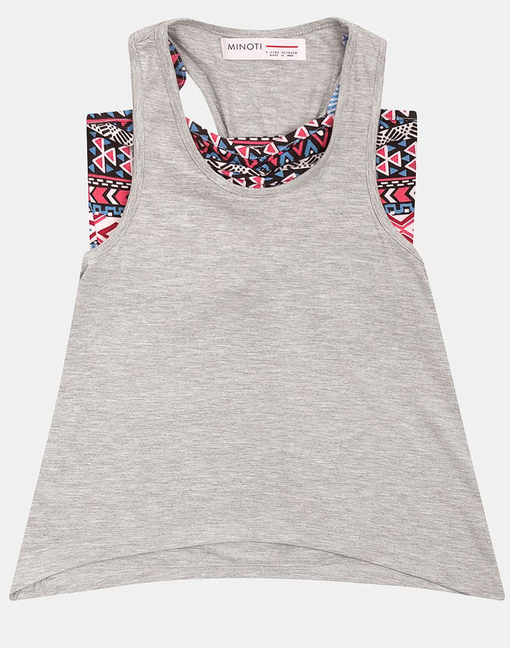 Minoti double layer vest top