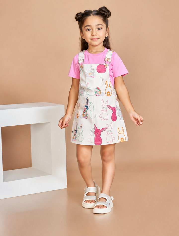 NEXT Rabbit pinafore for girls