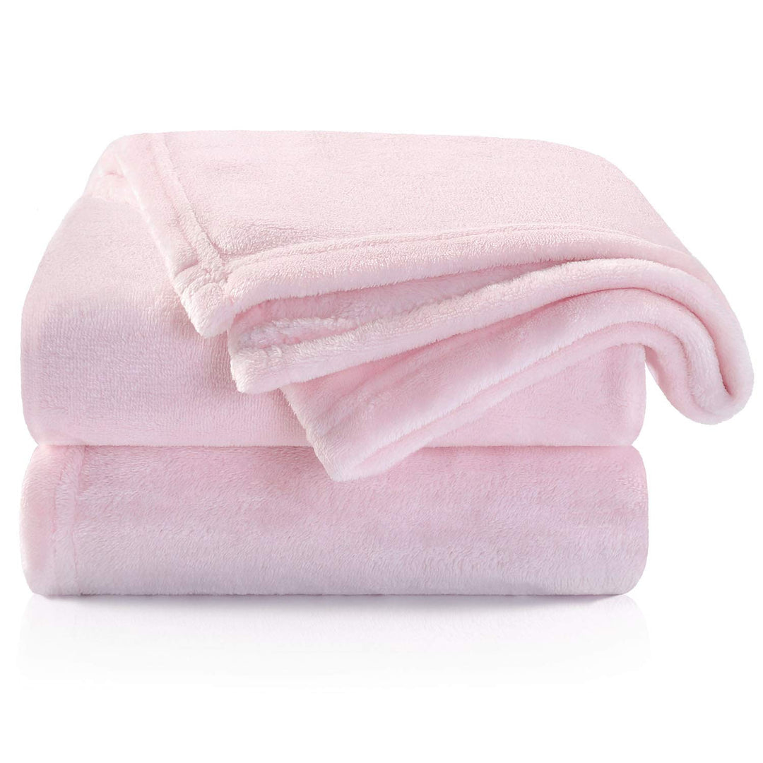 Baby Town Soft Plush Blanket in Blue and Pink