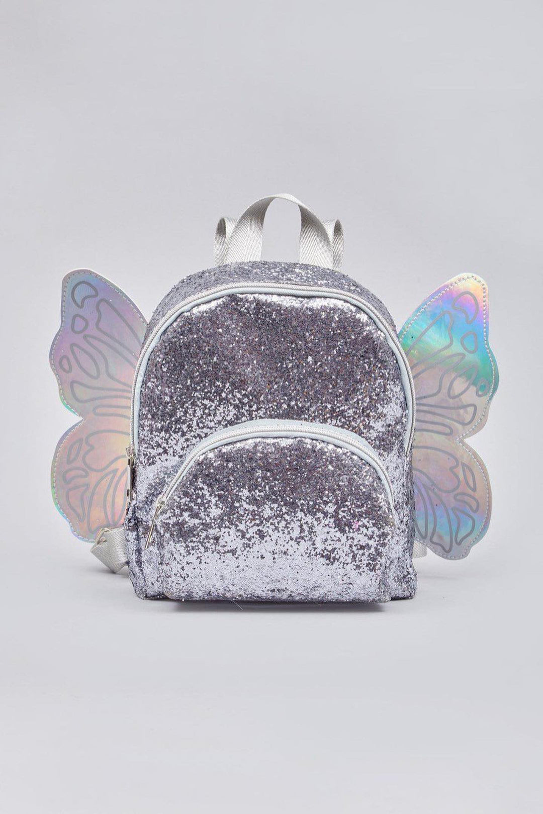 justice girls mini butterfly wing backpack Glitter butterfly wings backpack