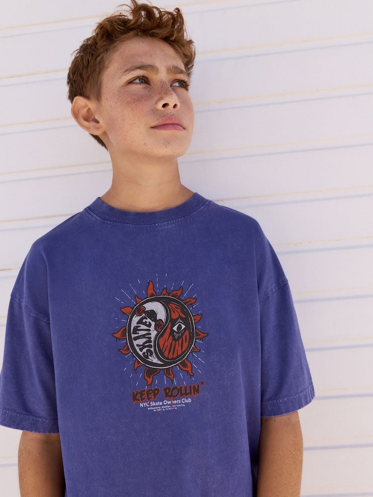 Next Relaxed Fit Short Sleeve Graphic Tee