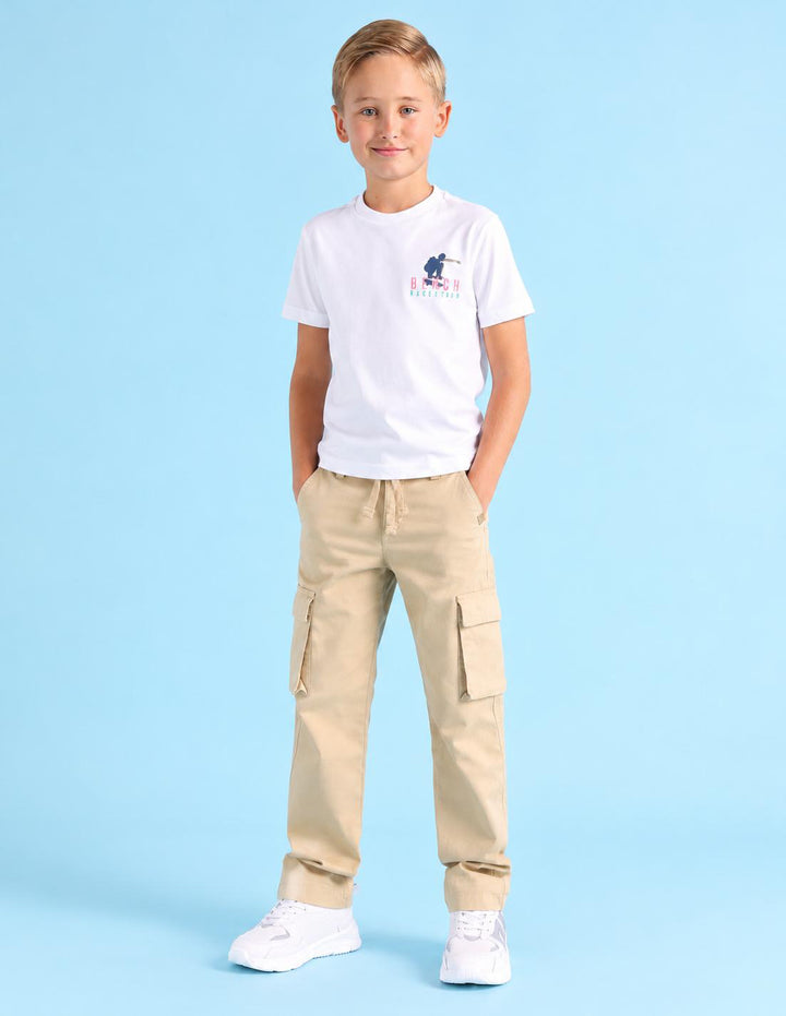 BENCH boys t-shirt white and cargo pants