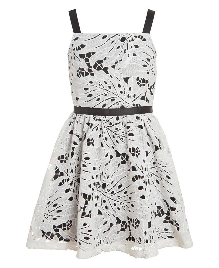 Calvin Klein white lacey dress