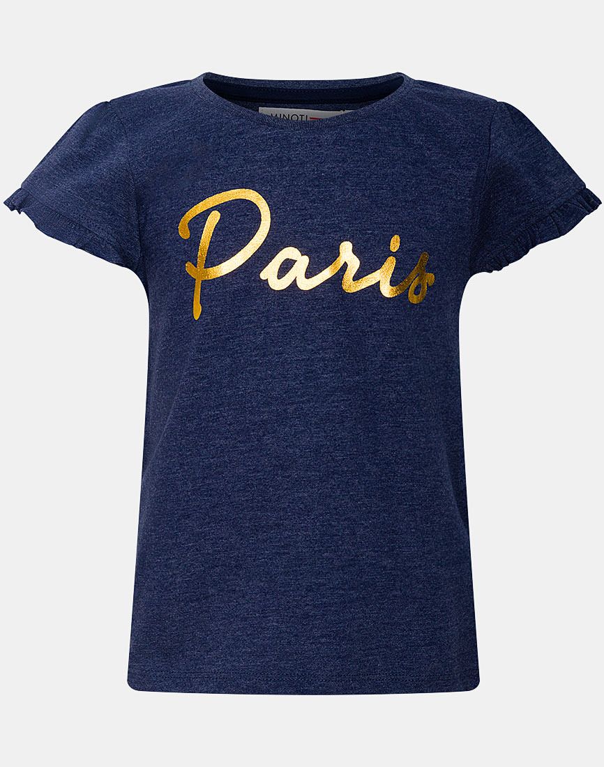 Paris girls blue top