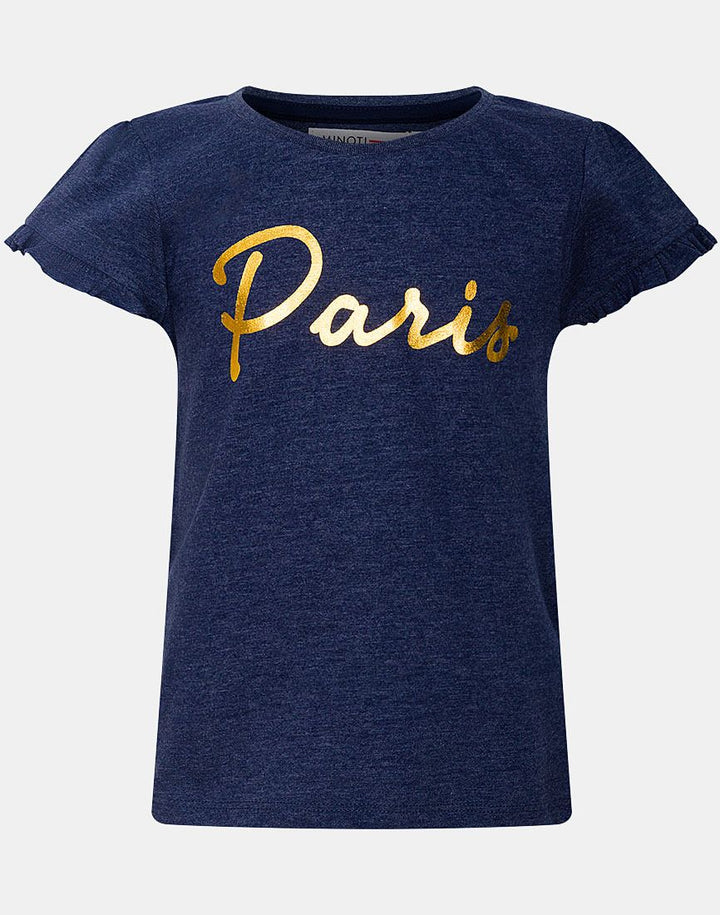 Paris girls blue top
