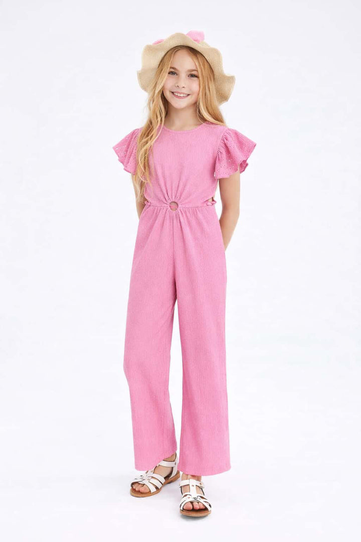 Lipsy London with flutter sleeves in pink