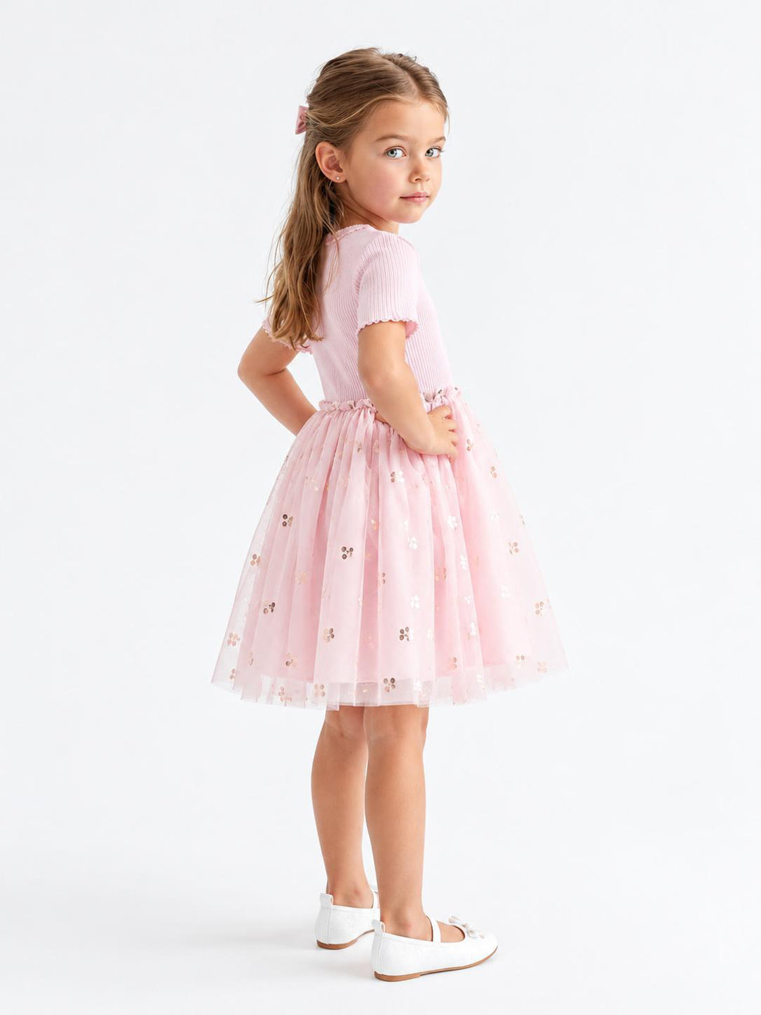 H&M short sleeved tulle dress