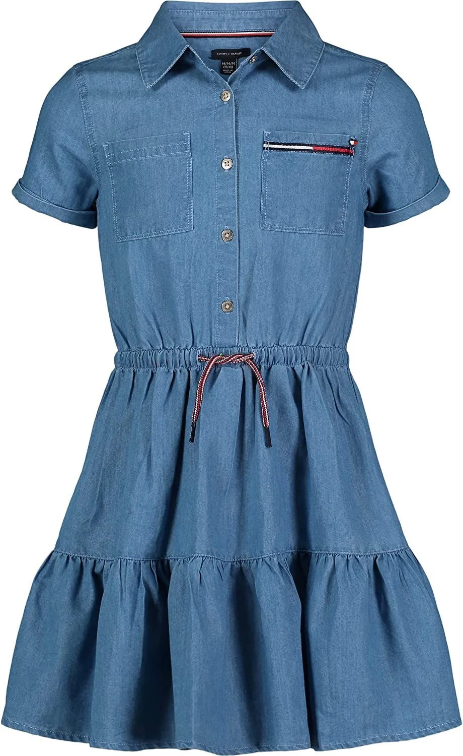 Tommy Hilfiger lightweight denim ruffled shirtdress