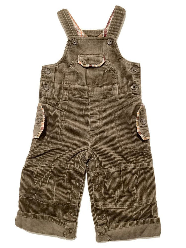 Mini mode corduroy overall boy