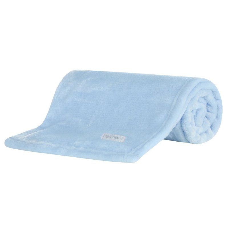 Baby Town Soft Plush Blanket in Blue and Pink