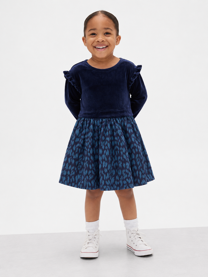 GAP girls two tone blue dress