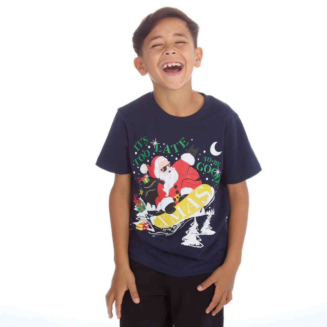 Christmas T-SHIRT in blue