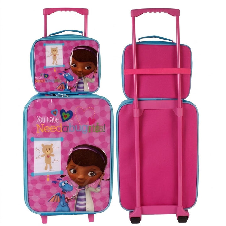 Doc McStuffins 2pcs travel trolley box & lunch bag for girls